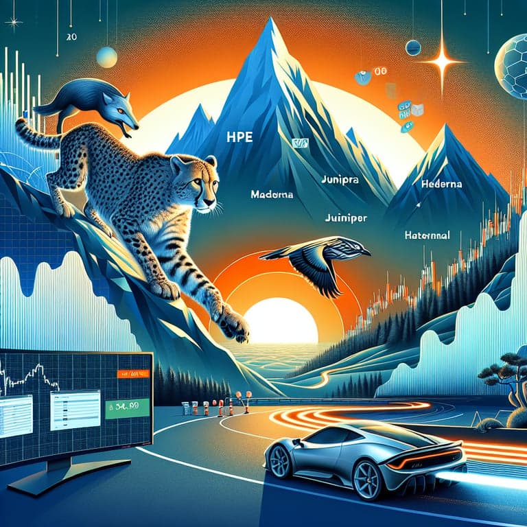 Stock Market Surges Amid Strategic Moves: HPE Acquires Juniper, Moderna Shines, and Tesla Slips!