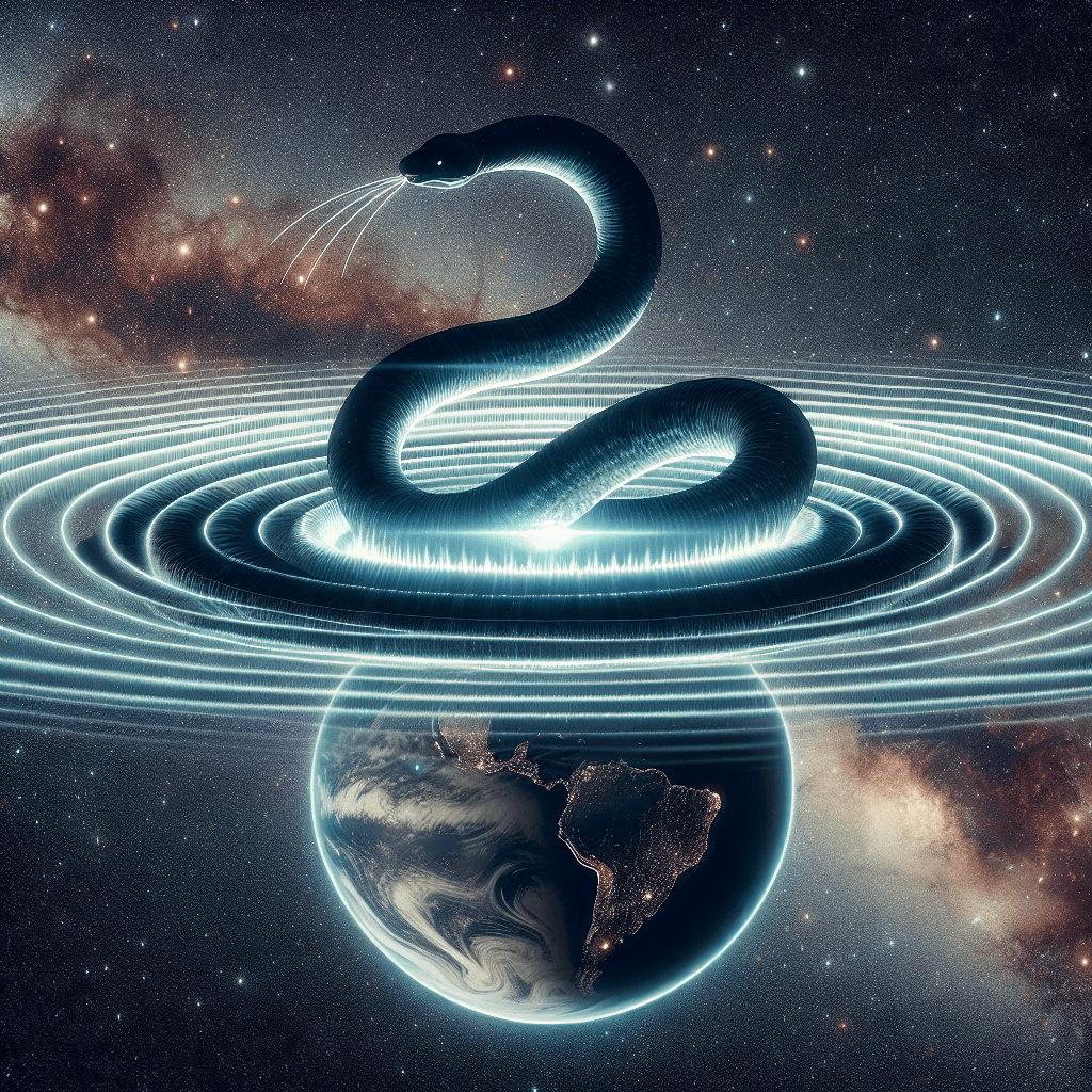 Cosmic 'Snake' Sends Radio Waves Earthward: A Pulsar's Impact Uncovered!