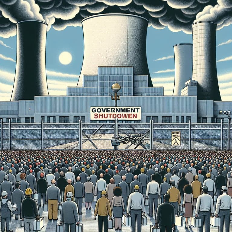 U.S. Government Shutdown Sparks Mass Layoffs Among Nuclear Arms Workers!