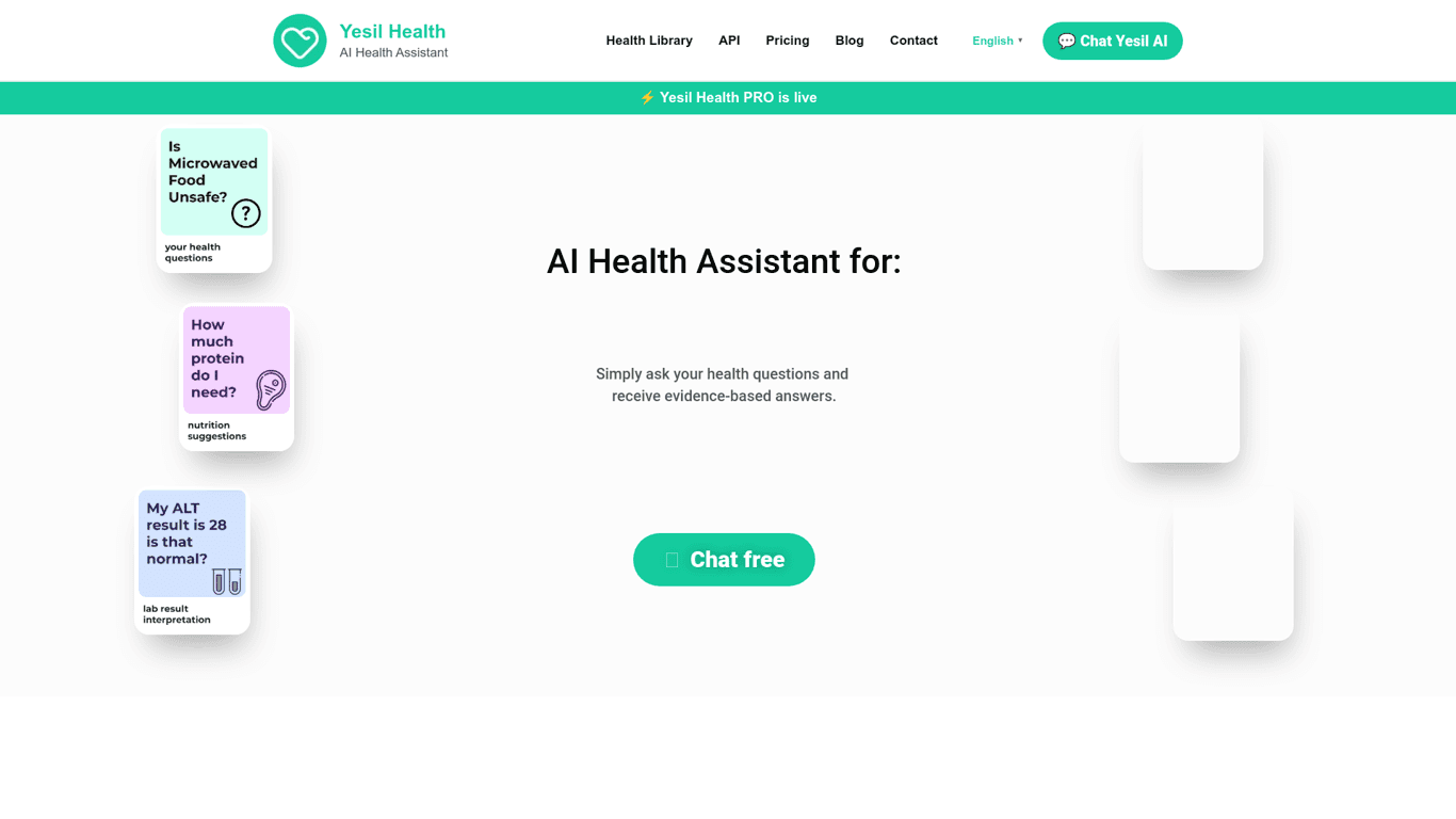 Yesil Health screenshot