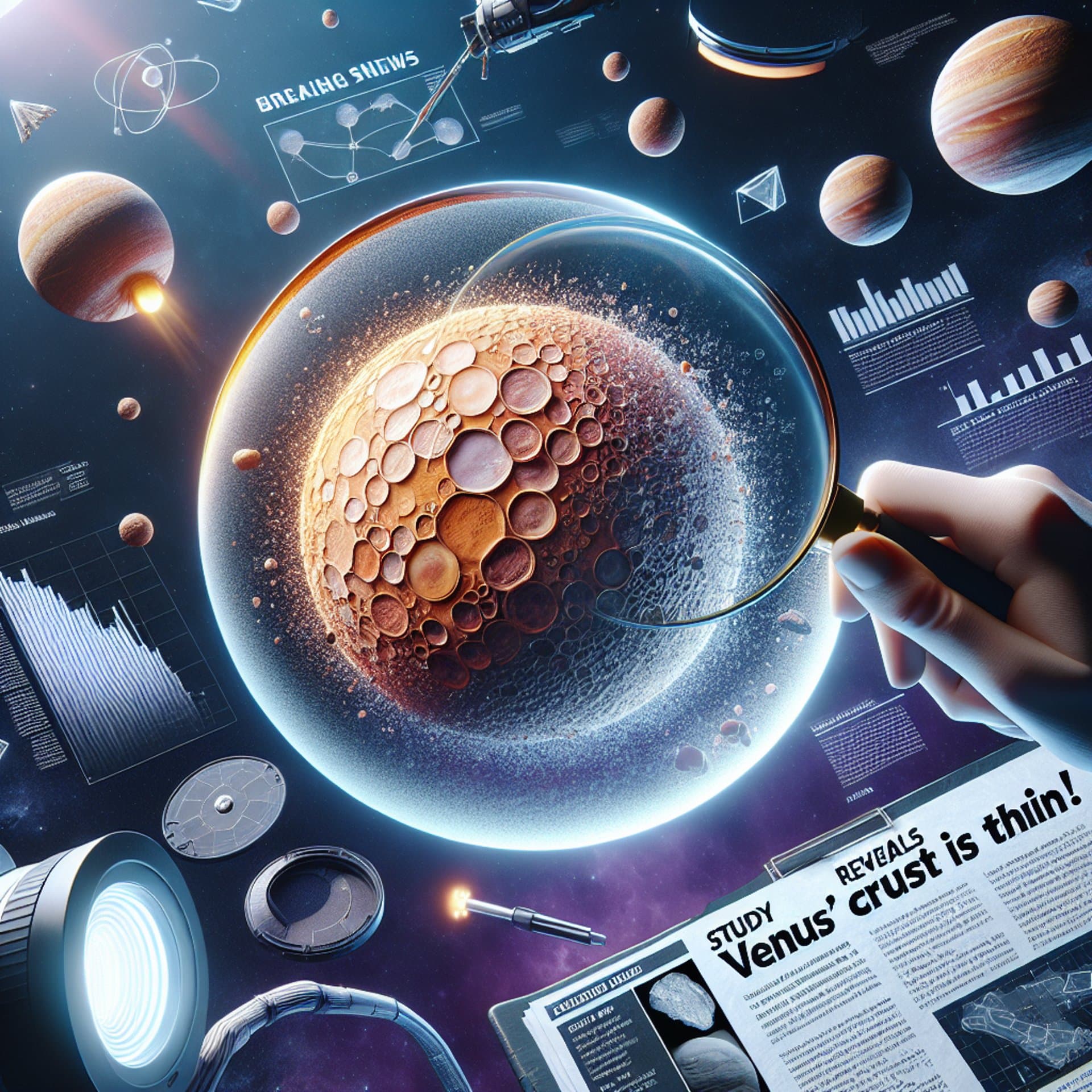 Study Reveals Venus' Crust is Surprisingly Thin!