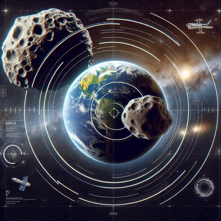 NASA's Asteroid Watch: Bus-Sized '2025 HU' and Airplane-Sized '2025 GD1' Make Their Approach