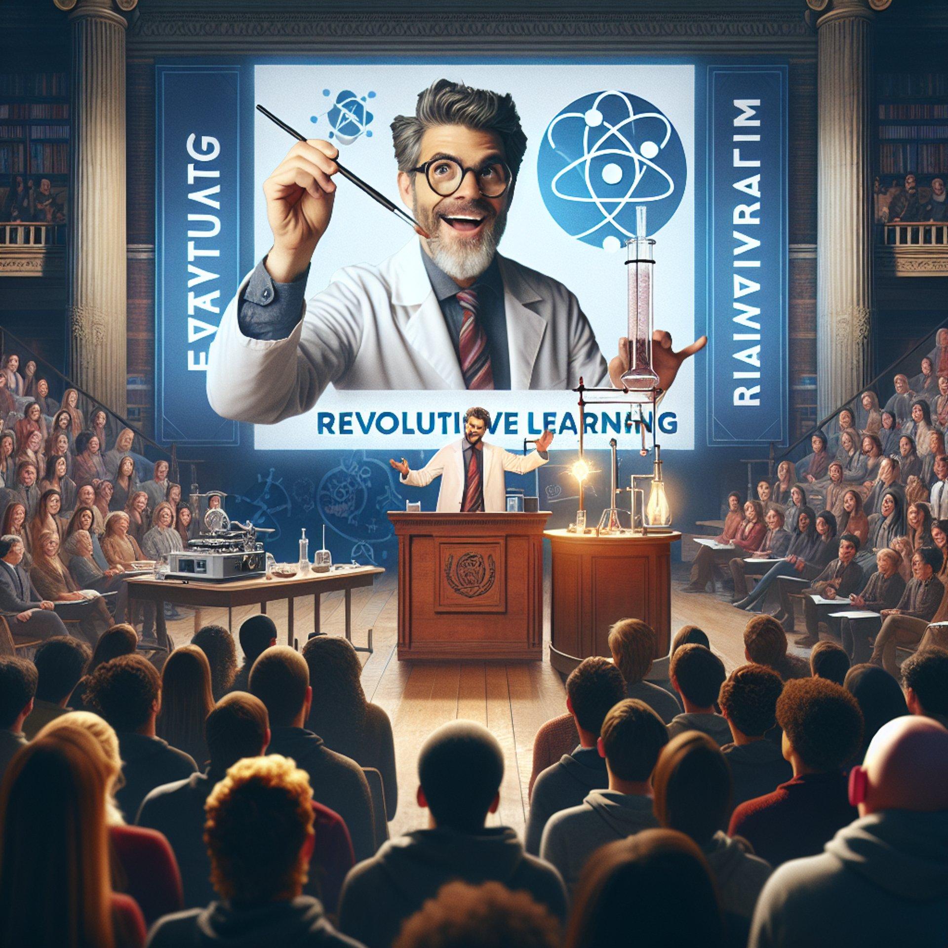 Banner for Mark Rober Wows Stanford with Storytelling Science and New Education Initiative