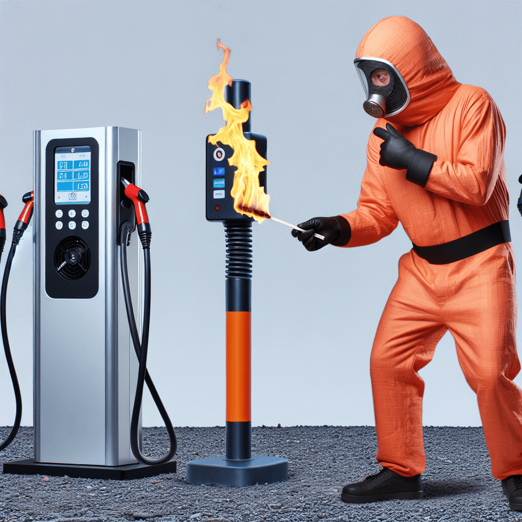 Flaming Failure: Man Sets Himself on Fire Attempting to Burn Tesla Chargers