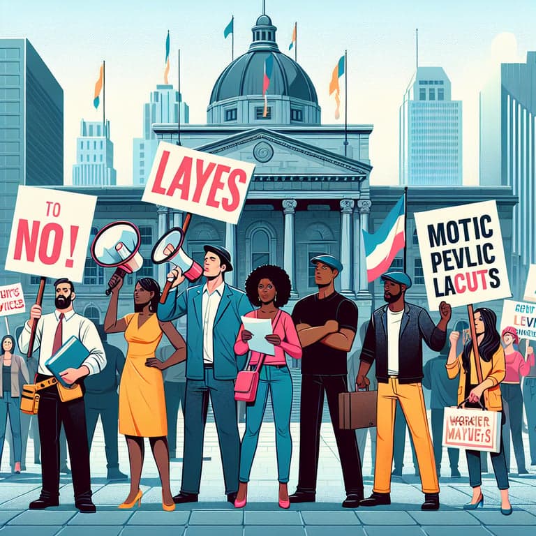 Oakland City Unions Rally Against Municipal Layoffs and Service Cuts