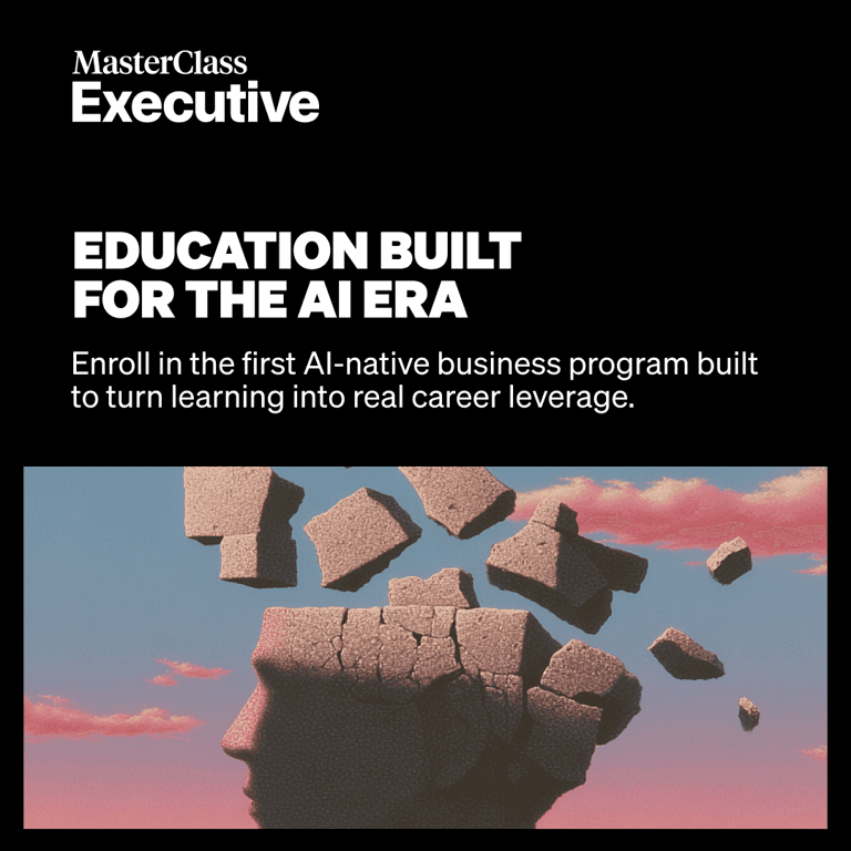 MasterClass Launches MasterClass Executive,   the First AI-Native Business School Experience
