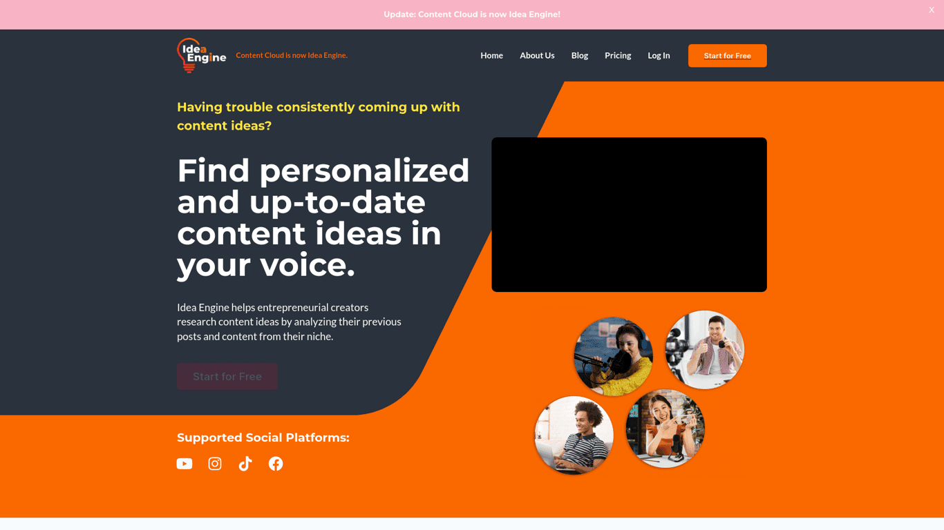 Content Cloud screenshot