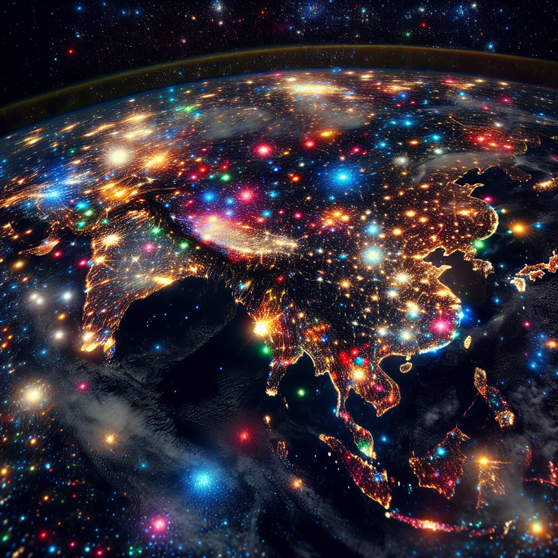 NASA's Festive Surprise: Christmas Lights Shine Bright From Outer Space!