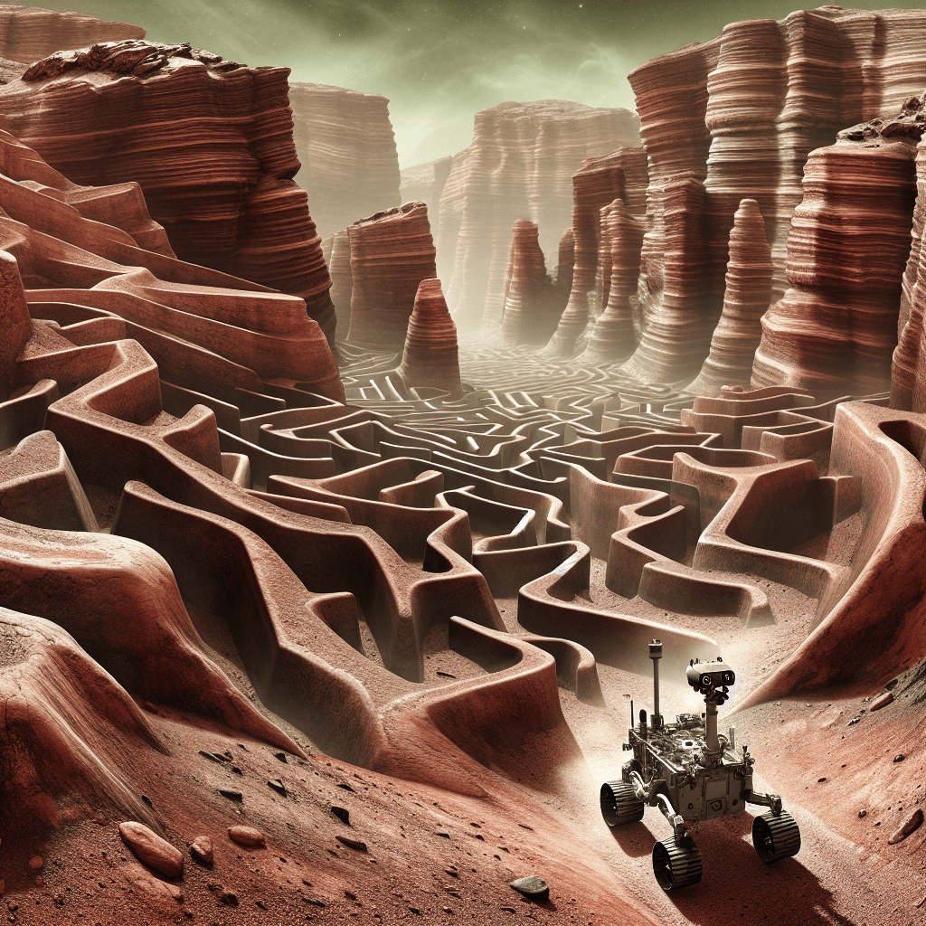 NASA's Perseverance Rover Captures Intriguing Martian Maze