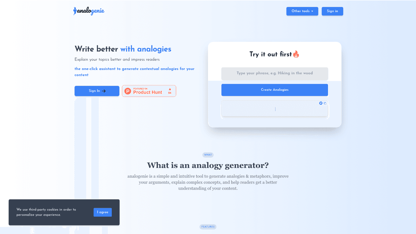 analogenie screenshot