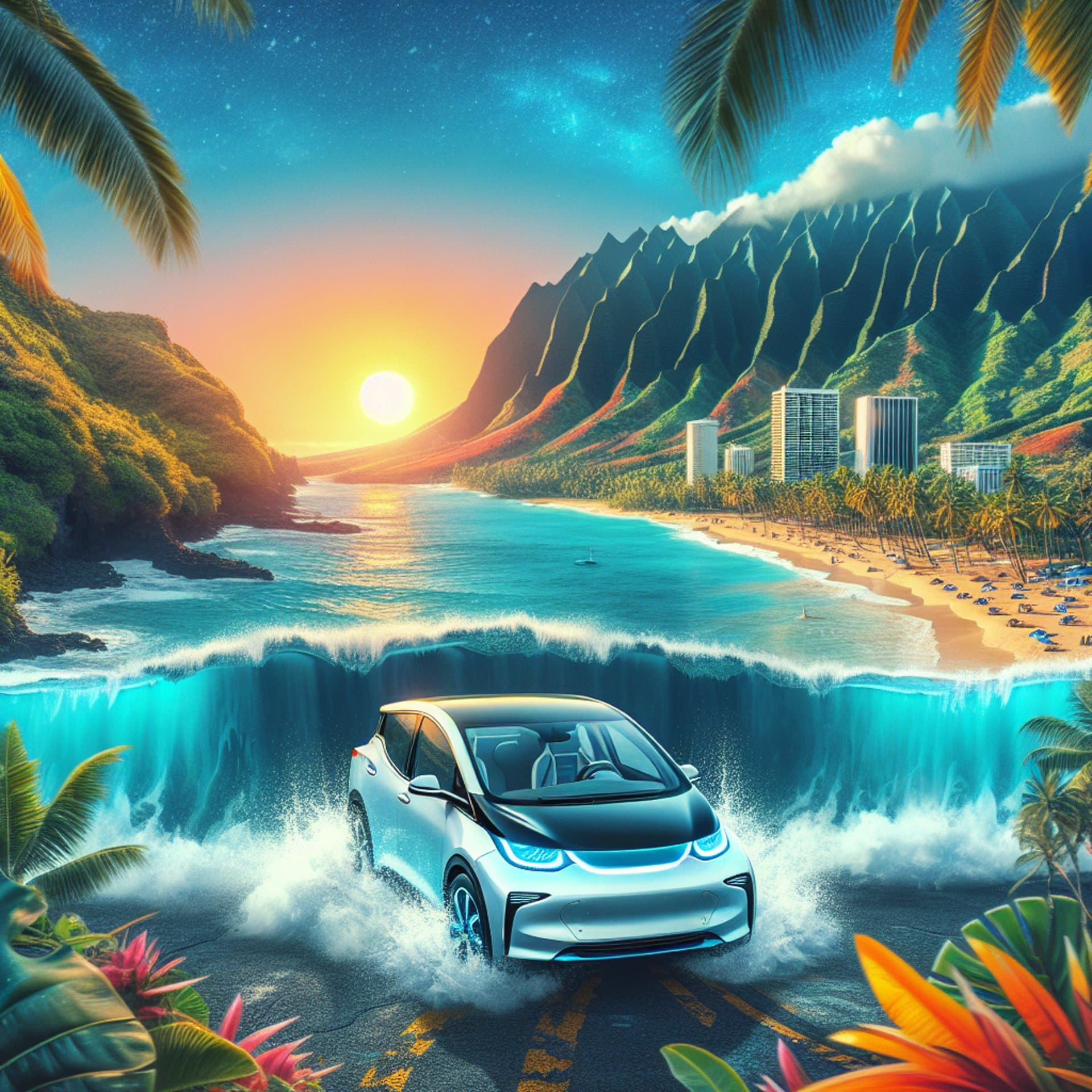 Tesla Takes a Dip in Windward Oahu: What Went Down?