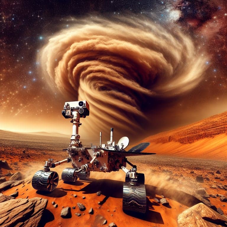 Perseverance Rover's Epic Selfie: Martian Dust Devil Steals the Show!