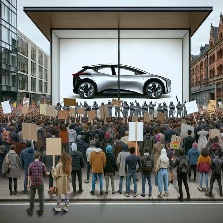 Protesters Take to Charlottesville Streets in Tesla Showroom Showdown!
