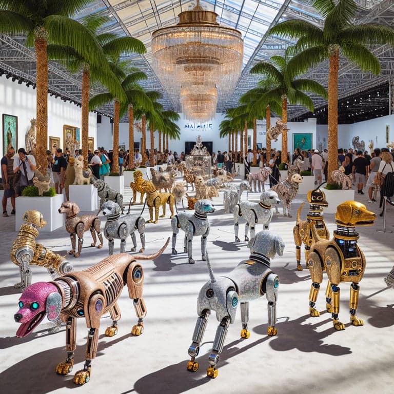 Beeple Unleashes Bizarre Billionaire Robot Dogs at Art Basel Miami 2025