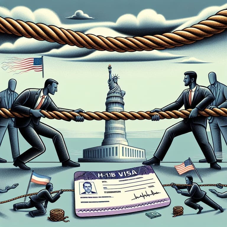 H-1B Visa Battles: Trump Coalition's Tension-Filled Tug-of-War Rages On!