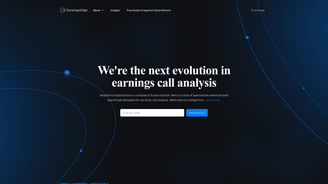 EarningsEdge screenshot