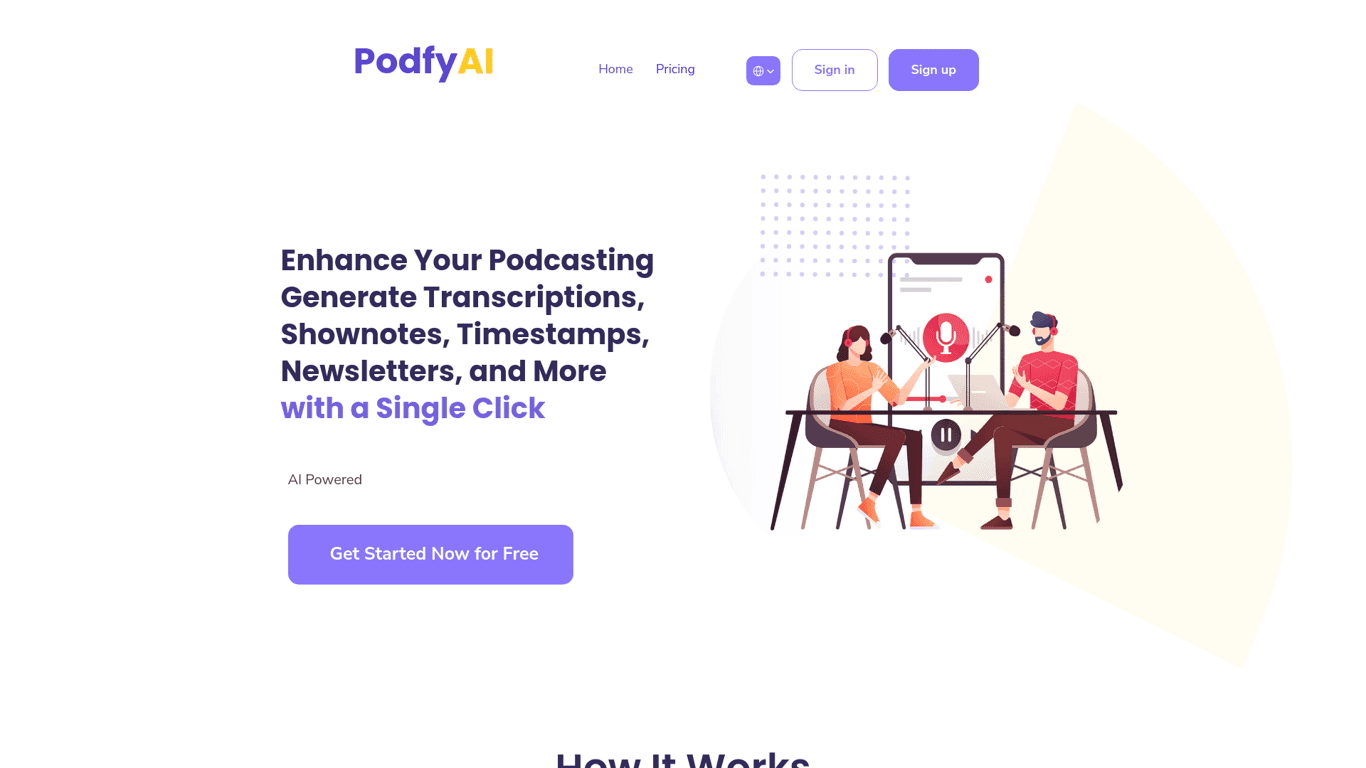 Podfy AI screenshot