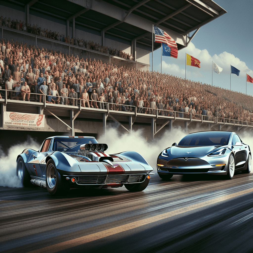Classic Showdown: Corvette C8 Outruns Tesla Model 3 in Epic Drag Race!