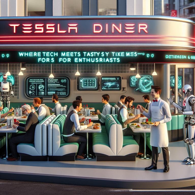 Tesla Diner: Where Tech Meets Tasty Times for Enthusiasts