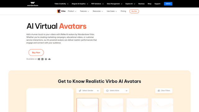 Thumbnail image for AI Virtual Avatars By Wondershare