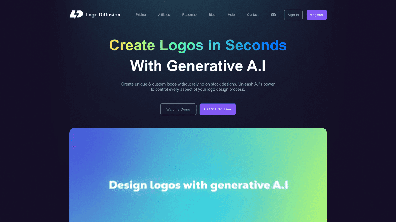 Logodiffusion screenshot