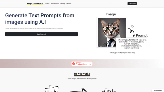 Thumbnail image for ImageToPromptAI