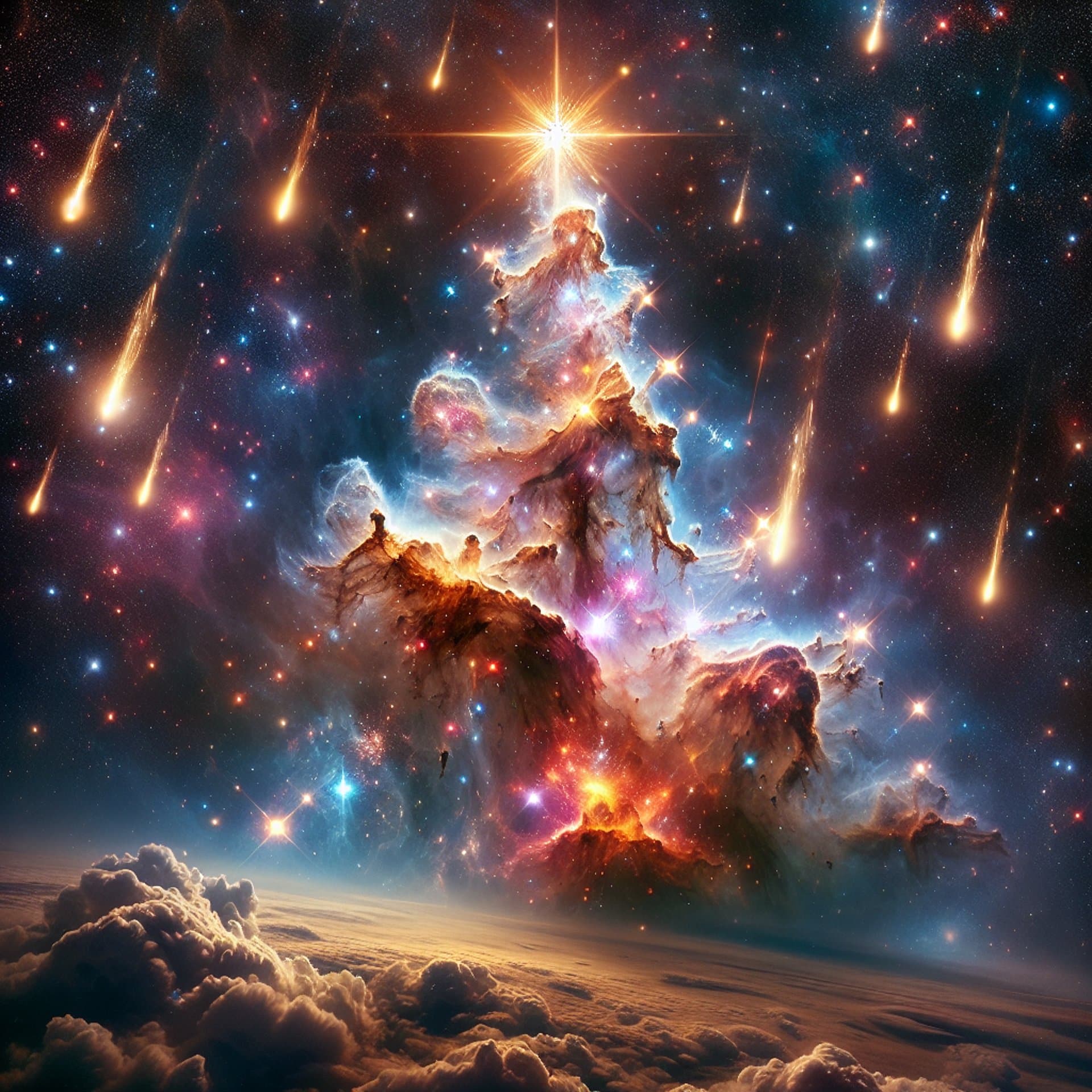 NASA Unwraps a Cosmic Gift: The 'Christmas Tree Cluster' Lights Up the Sky