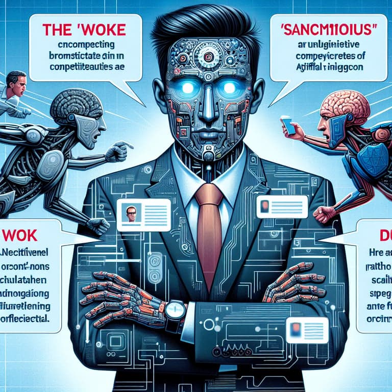 Elon Musk Tackles AI Rivalry: Calling Out 'Woke' and 'Sanctimonious' Competitors in Grok Dispute