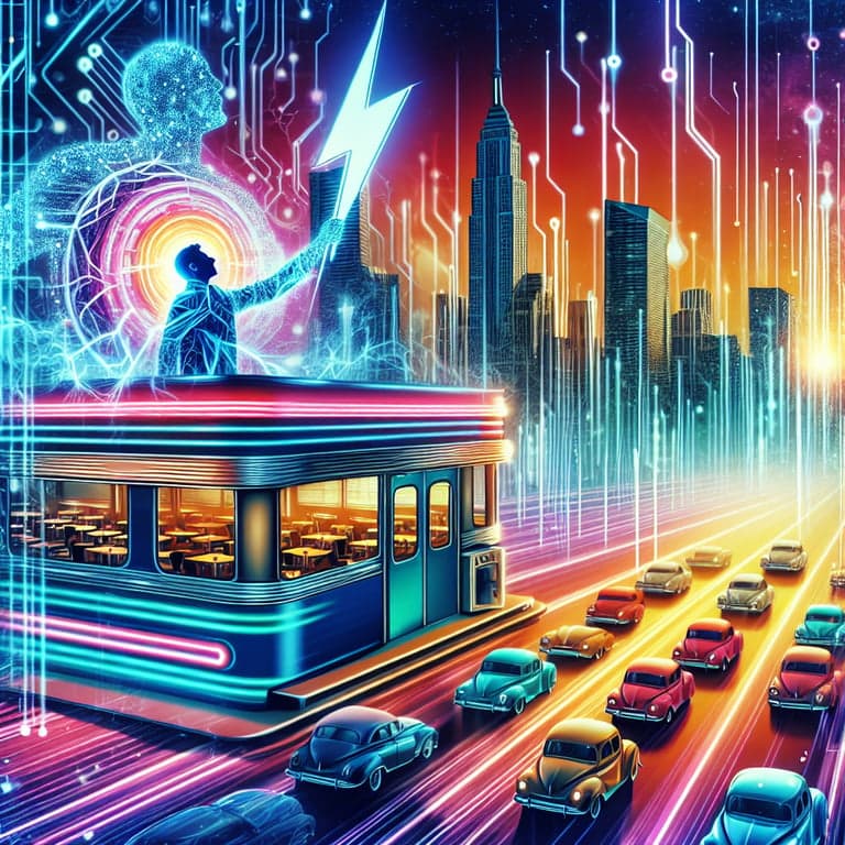 Elon Musk Electrifies LA with Retro-Futuristic Tesla Diner!