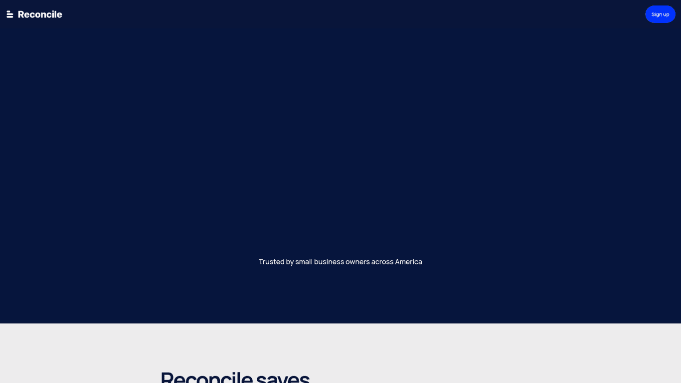 Reconcile screenshot