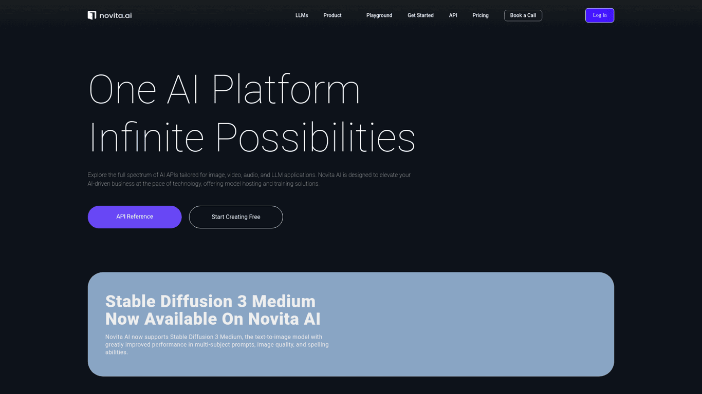 Novita.ai screenshot