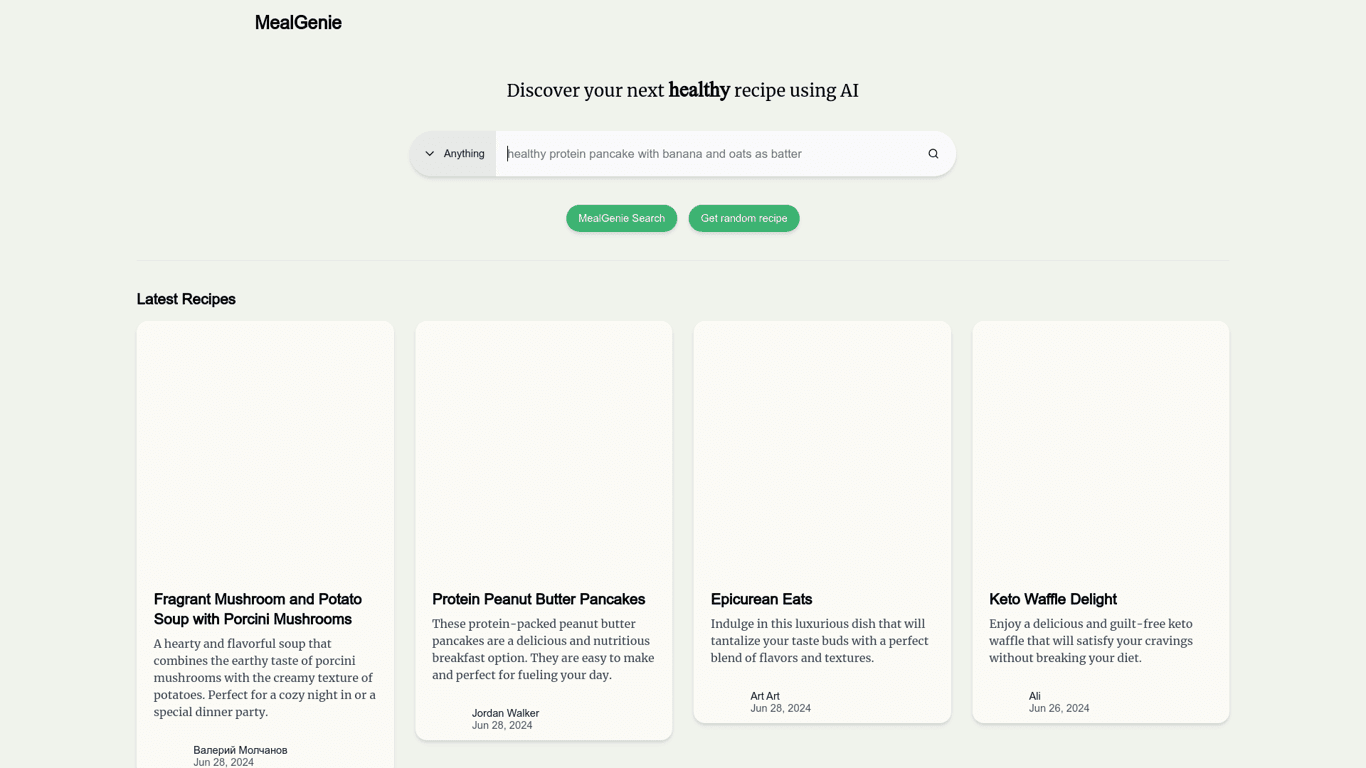 MealGenie screenshot