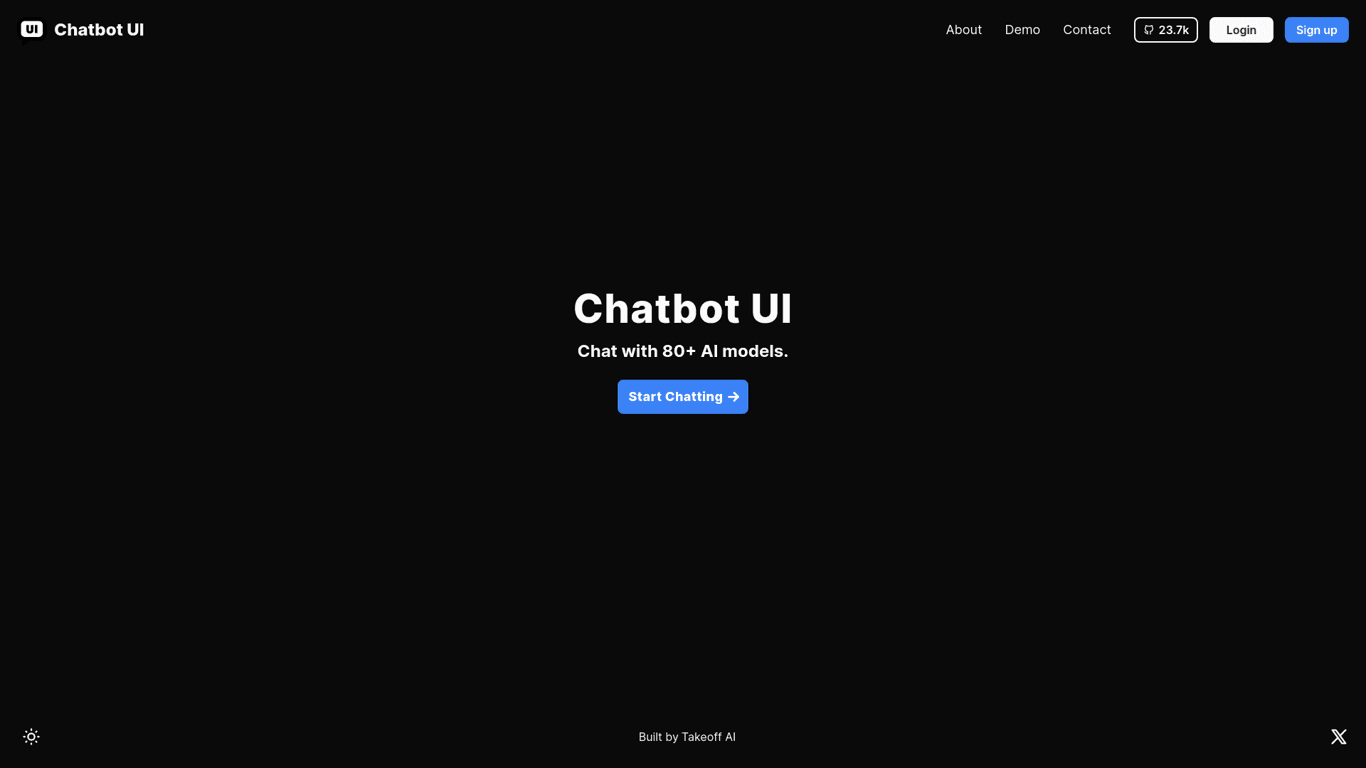Chatbot UI screenshot