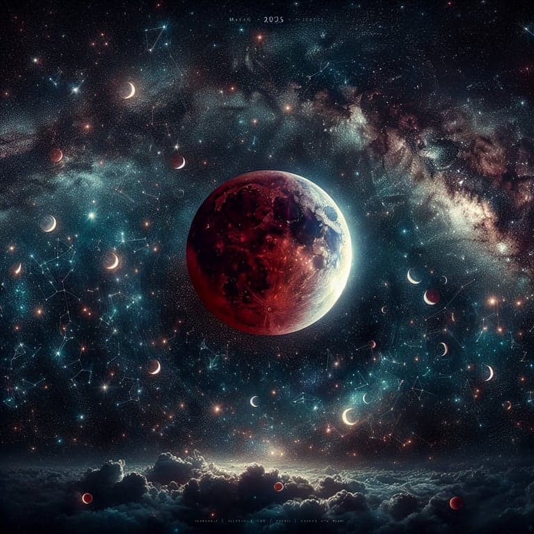 Witness the Celestial Spectacle: Total Lunar Eclipse and Blood Moon on March 13-14, 2025!