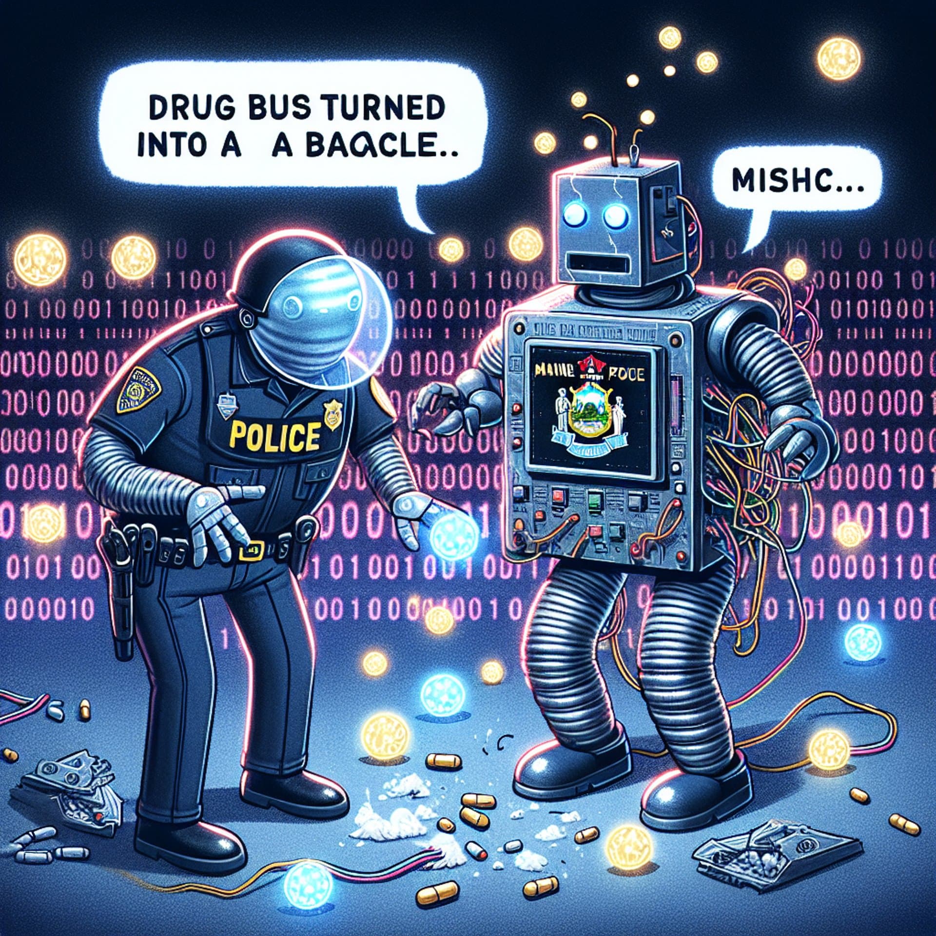 Oops! Maine Police Department's AI Blunder Turns Drug Bust Into a Digital Debacle