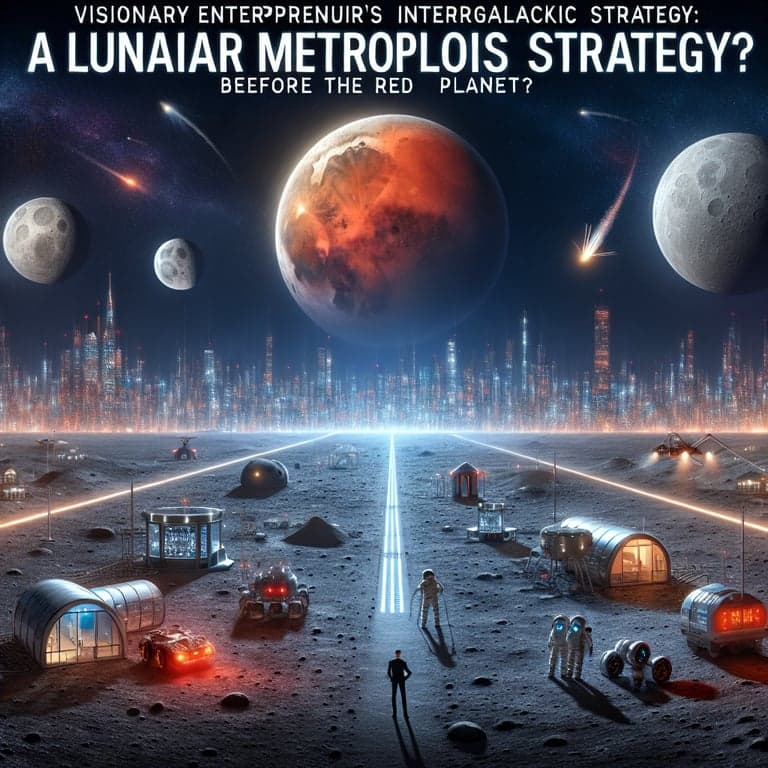 Elon Musk's Galactic Gambit: A Moon City Before Mars?