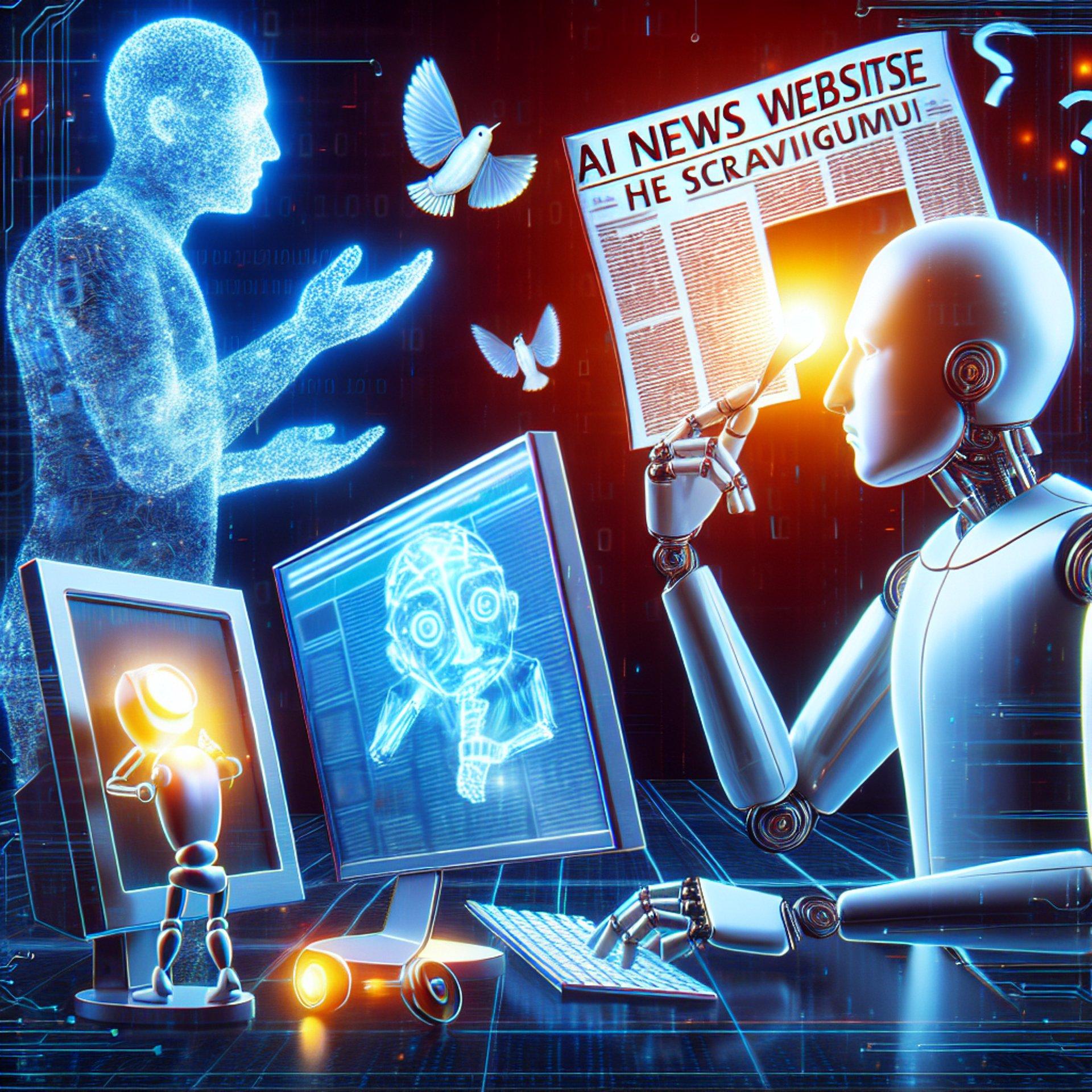 Banner for AI News Websites and the Scraping Dilemma