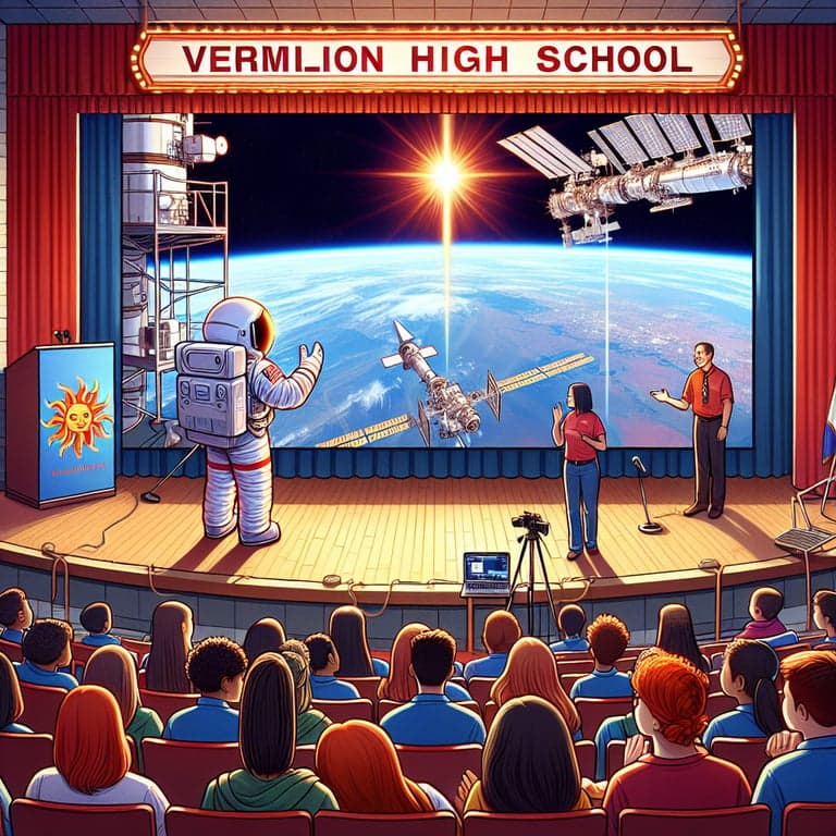 Vermilion High School's Stellar Day with NASA: Anne McClain's Exclusive Downlink!