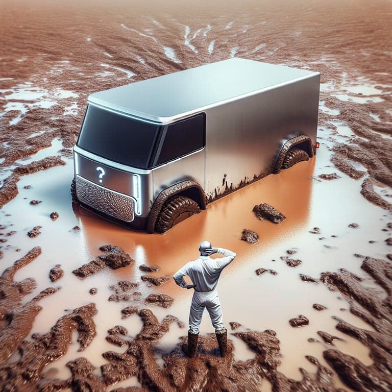 Can the Cybertruck Float? A Muddy Experiment Sinks Musk's Claims!