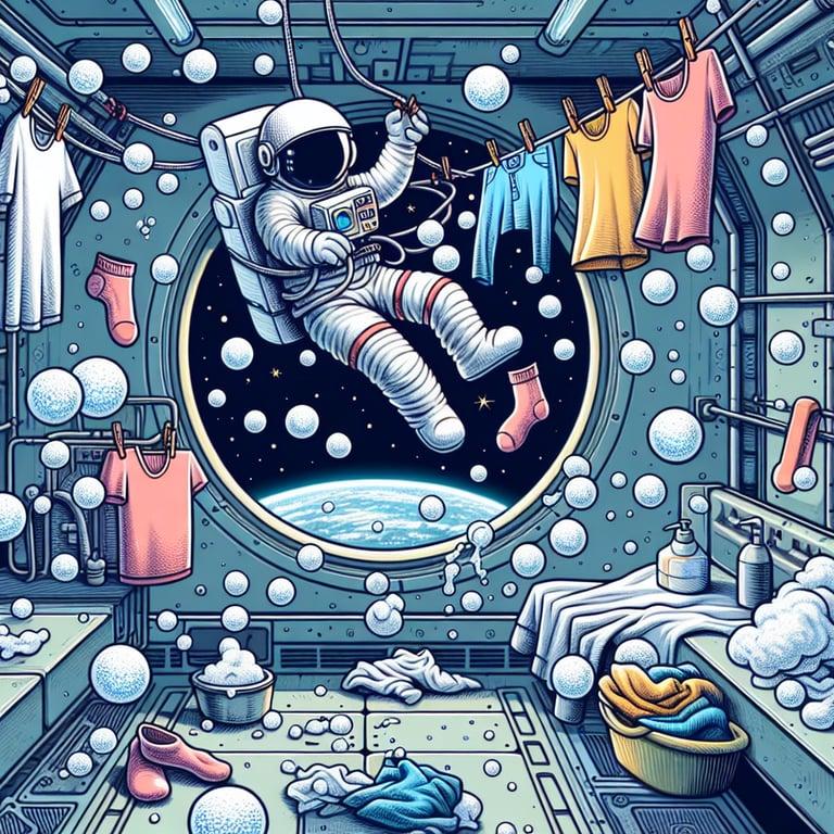Banner for NASA's Dirty Little Secret: How Astronauts Wash Clothes in Space!