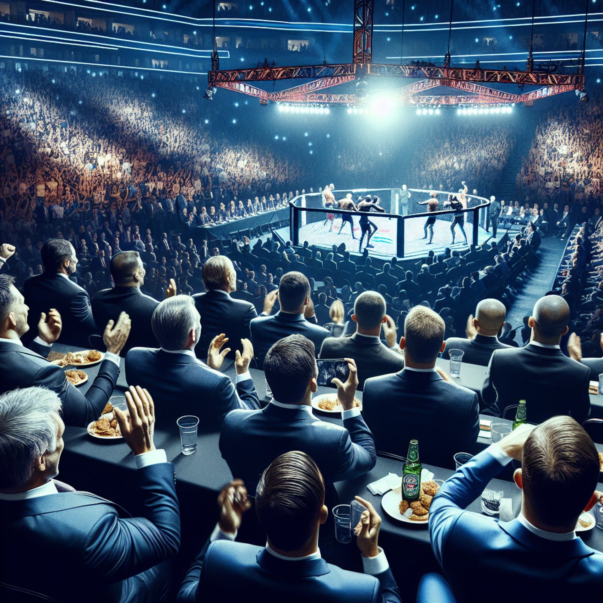 Trump, Musk, and Former Cabinet Members Spotted at UFC Fight in Miami: A Power-Packed Encounter