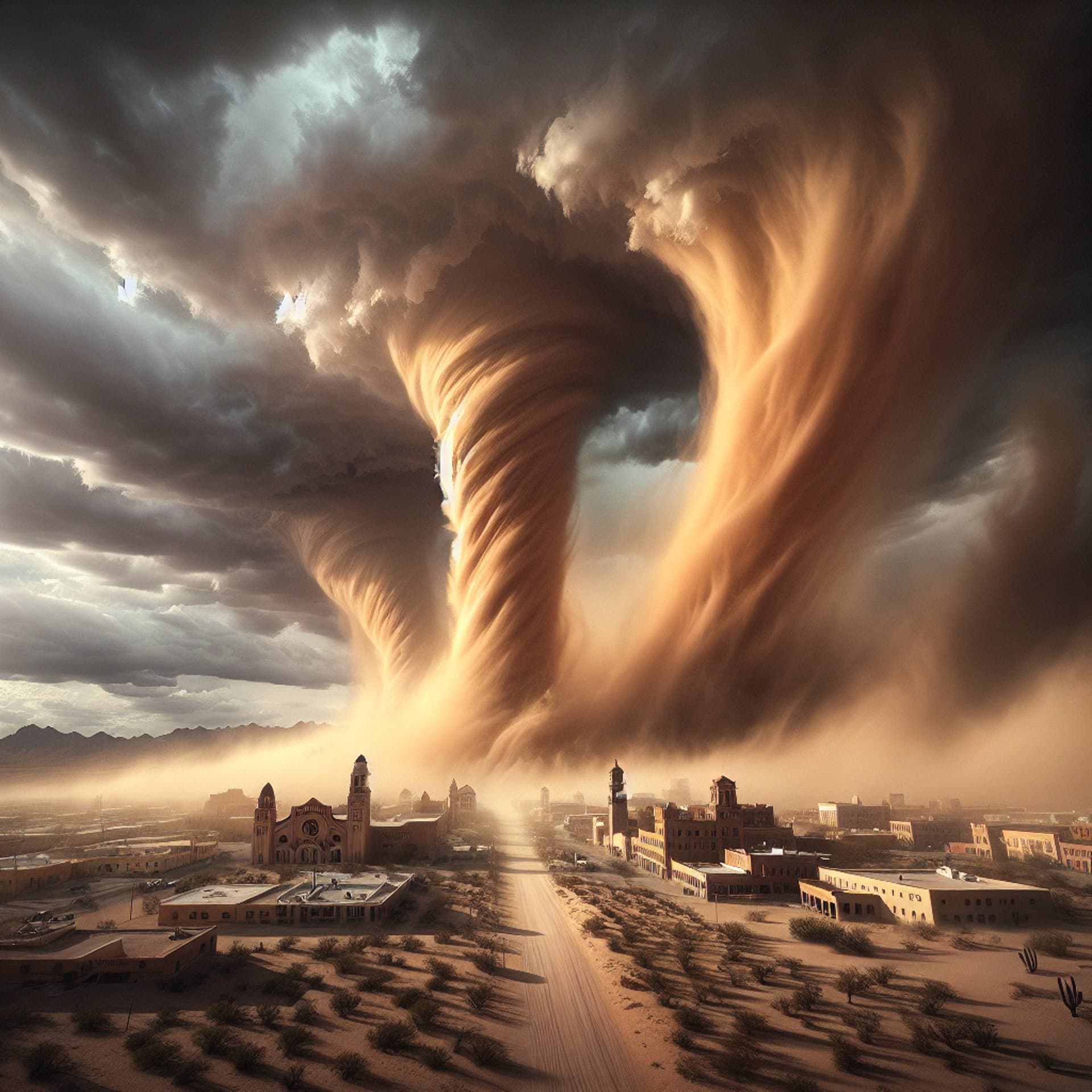 "El Paso Tornadoes Make a Dusty Return: The Worst Dust Storms Since 1936!"