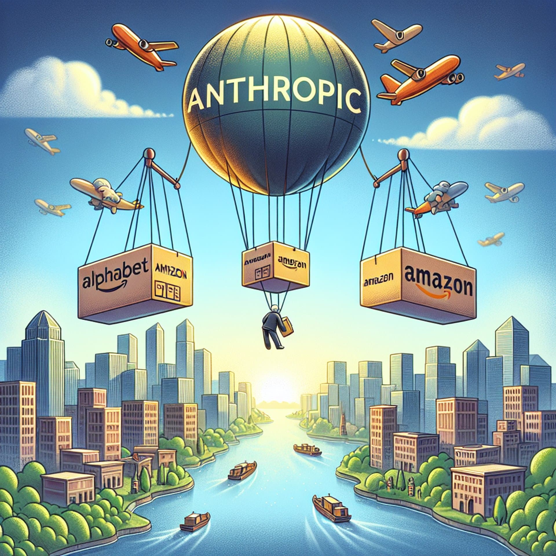 Anthropic's Valuation Soars, Elevates Alphabet and Amazon's Profits