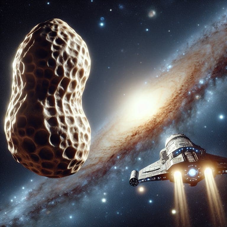 NASA's Latest Snapshot: A Close Encounter with a Peanut-Shaped Asteroid!