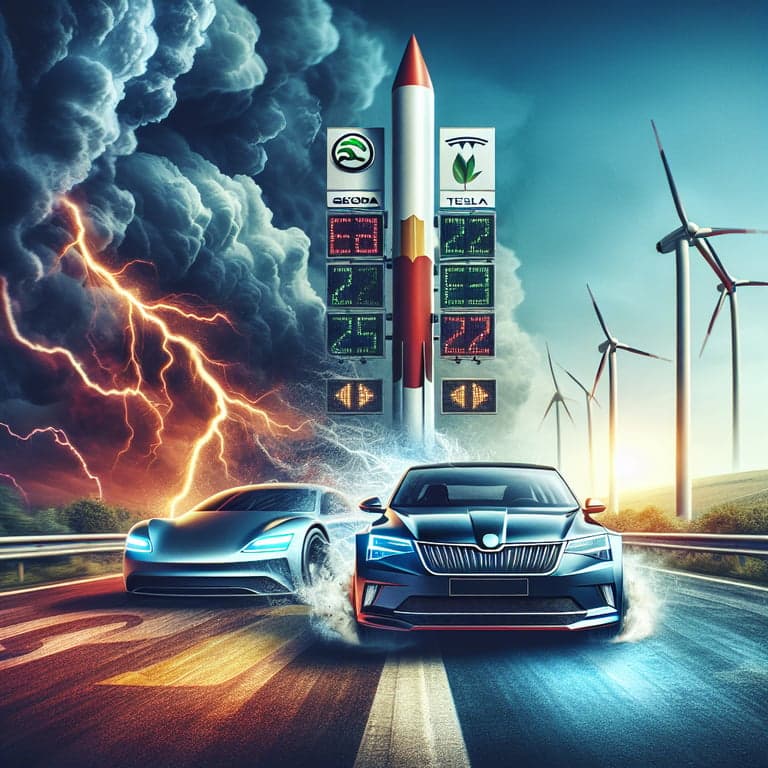 Skoda Zooms Past Tesla in Europe: Is Musk's Drama the Cause?