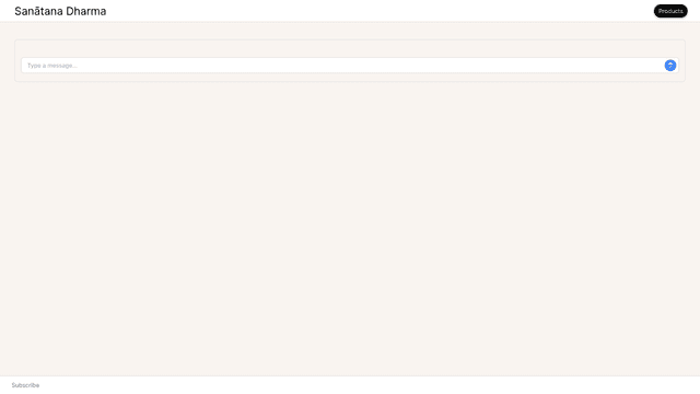 Thumbnail image for Sanātana Dharma Chatbot