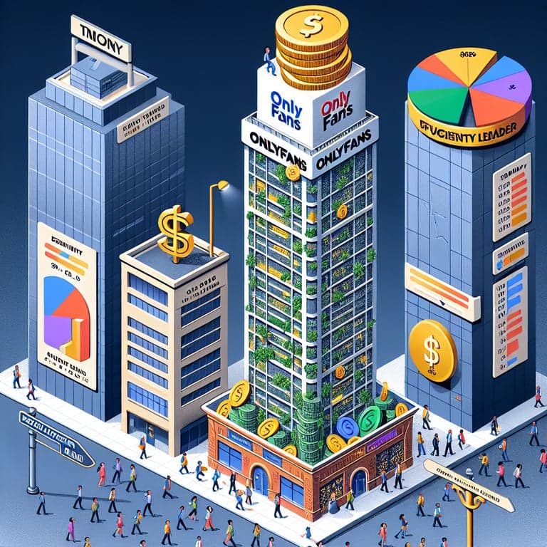 OnlyFans Tops Tech Giants in Revenue Per Employee: The Unexpected Efficiency Leader