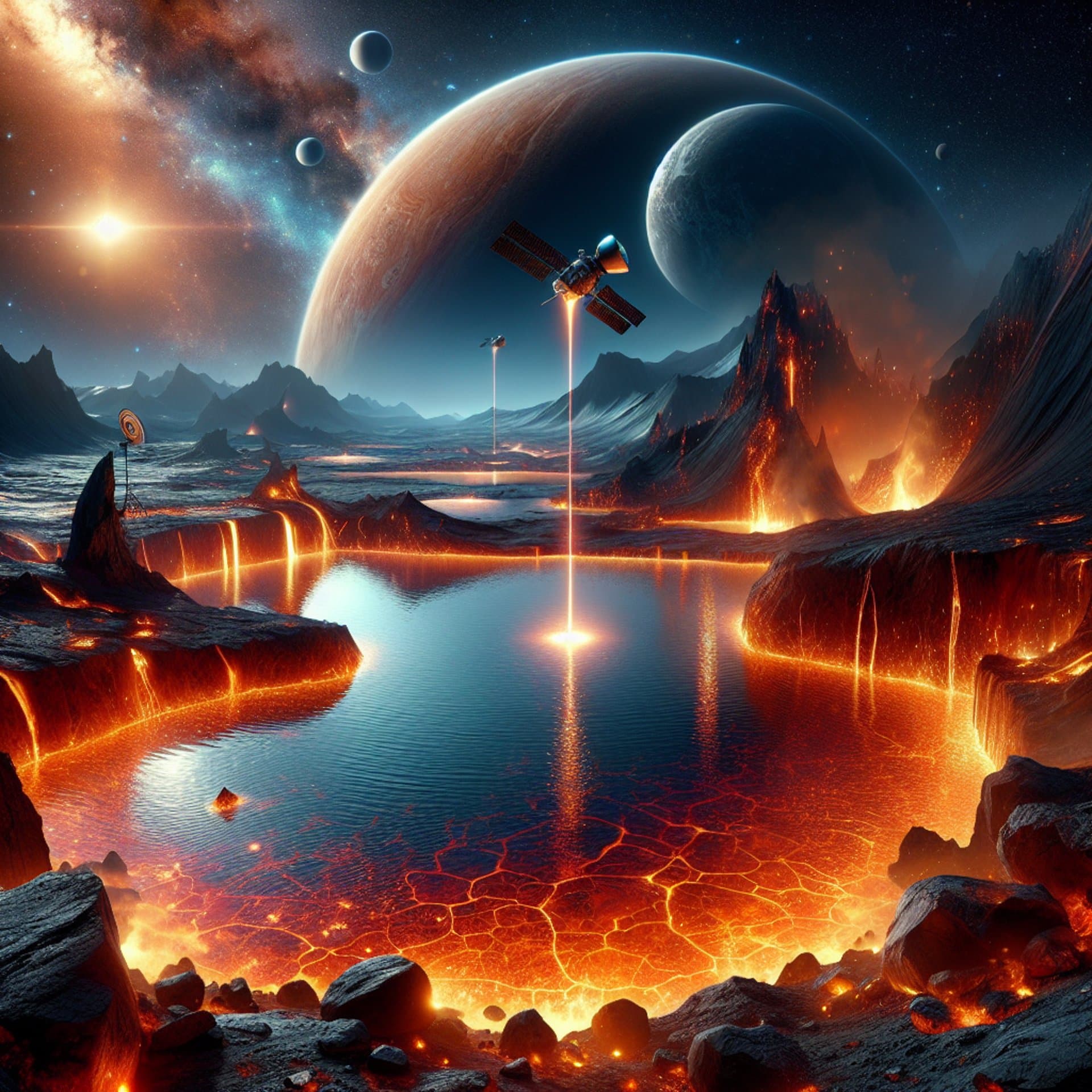 NASA Spots Glass-Smooth Lava Lake on Jupiter's Fiery Moon Io