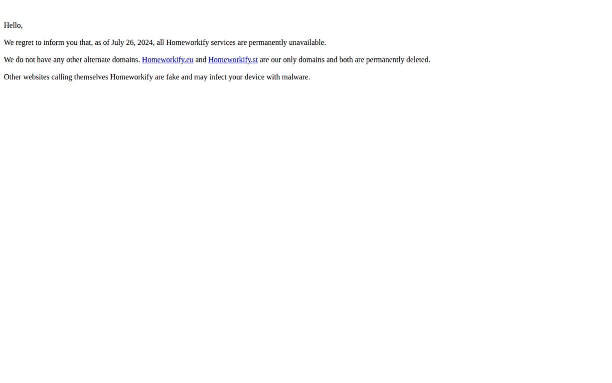 Homeworkify screenshot