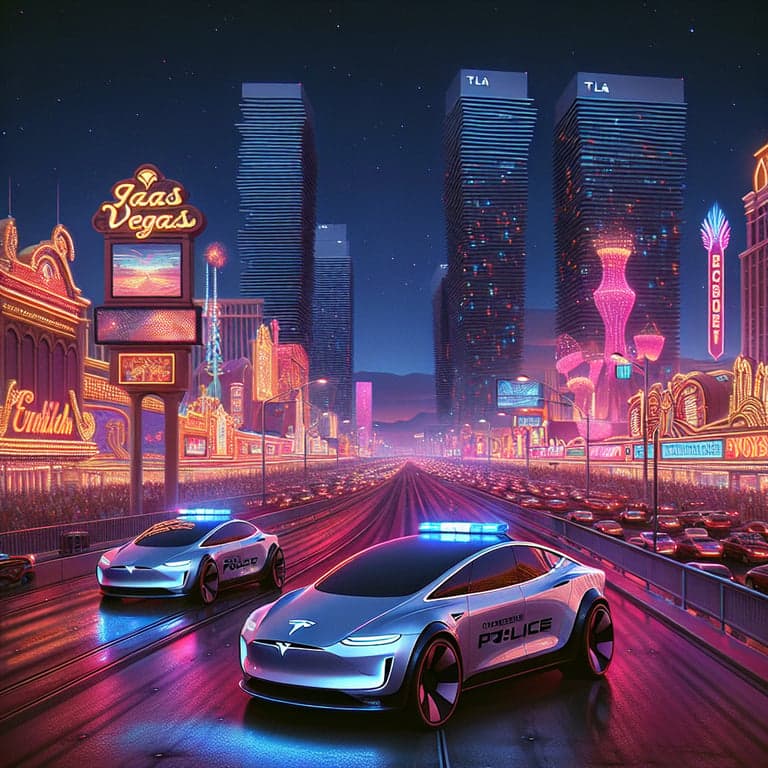 Las Vegas Police Hit the Roads with Largest Fleet of Tesla Cybertrucks!